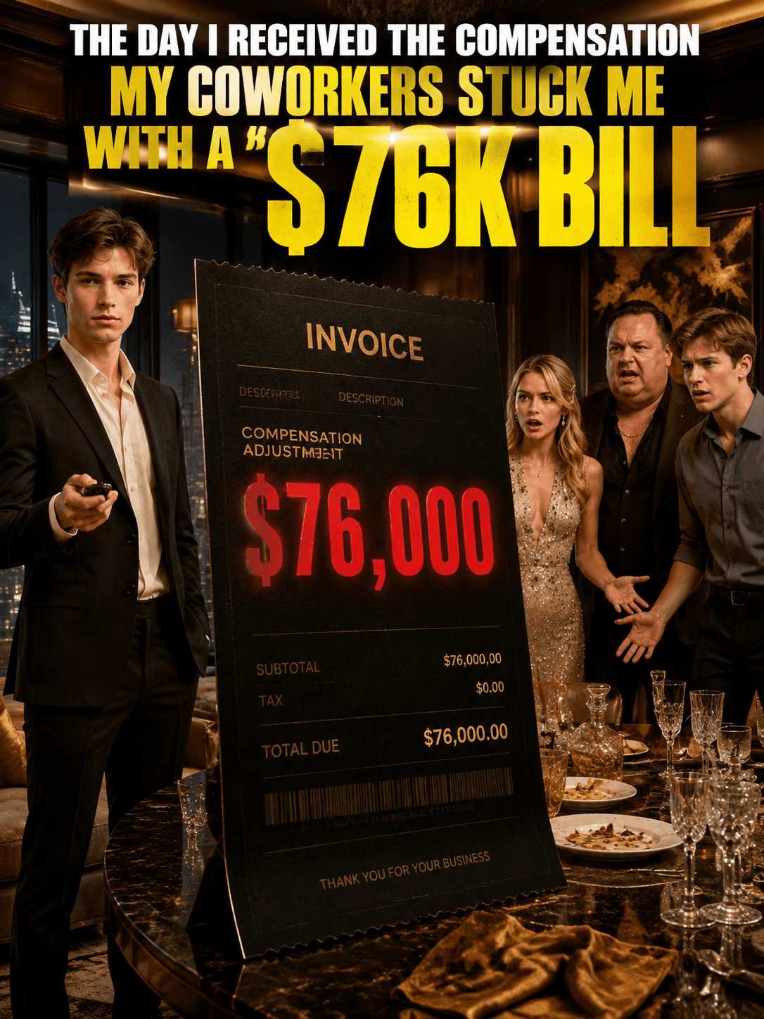 The day I received the compensation, My Coworkers Stuck Me With a $76K Bill