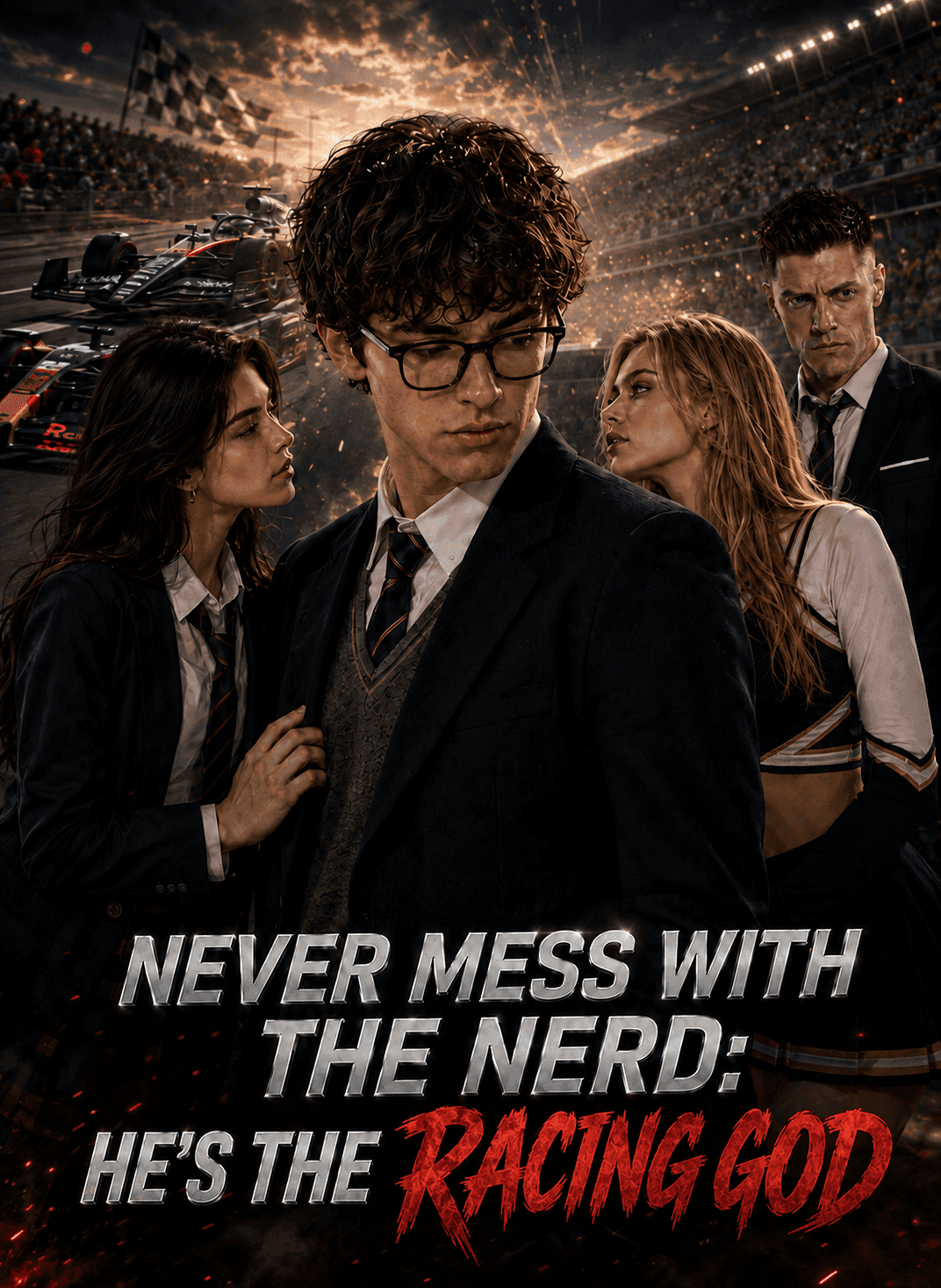 NEVER MESS WITH THE NERD HE'S THE RACING GOD