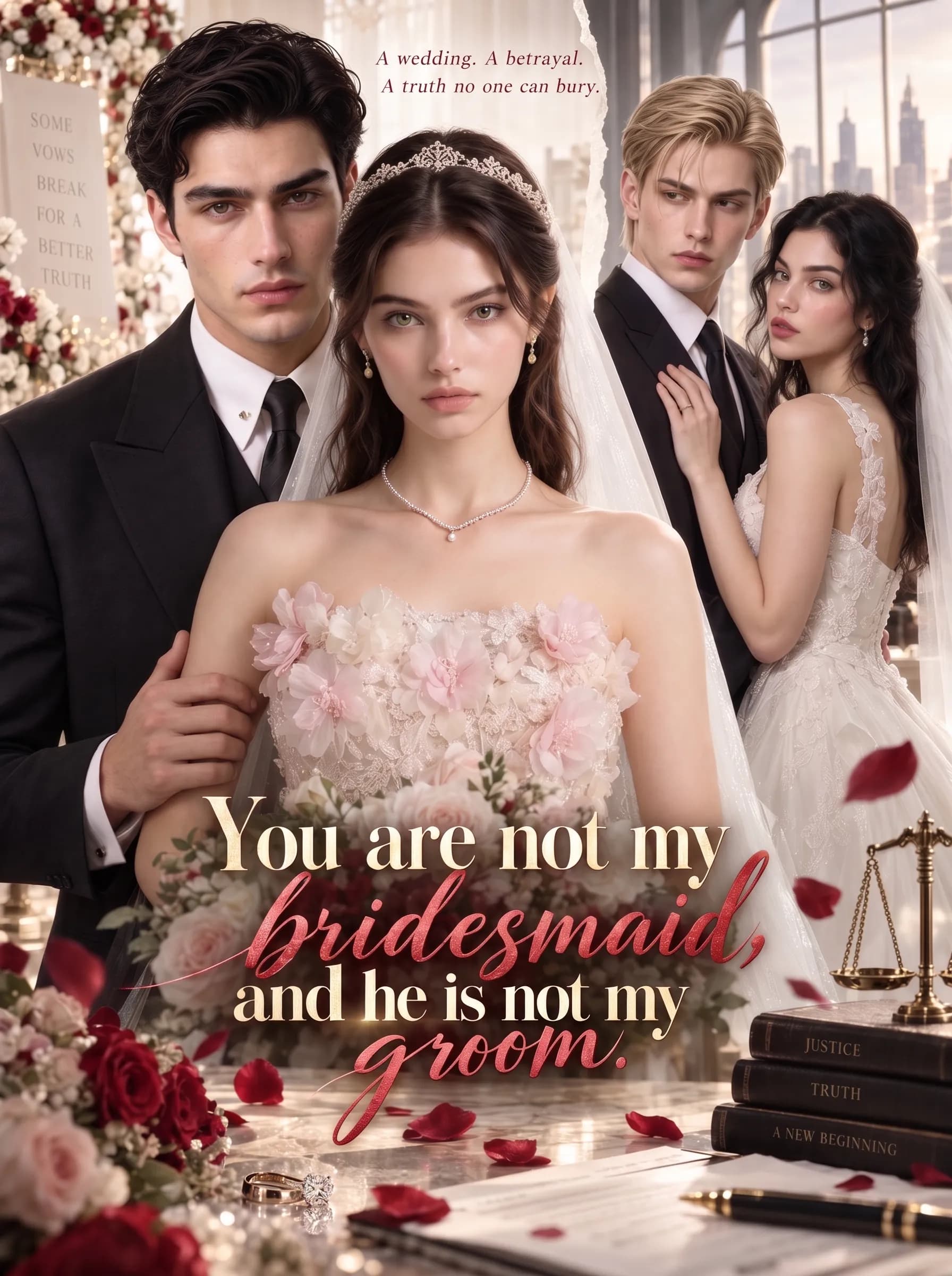 You are not my bridesmaid, and he is not my groom